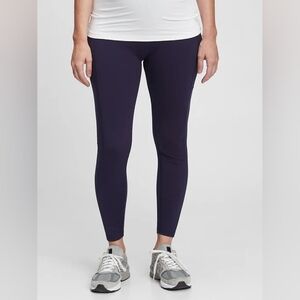 GAP Maternity Full Panel Dark Blue Leggings